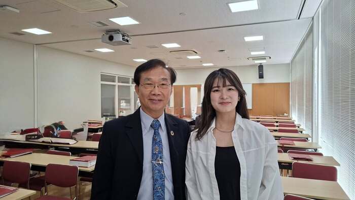 接待赴日參加營養學會 系上王進崑老師去訪圖片