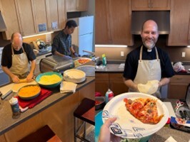 Peter神父手工做Pizza給學生吃圖片