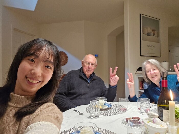 與接待家庭合照